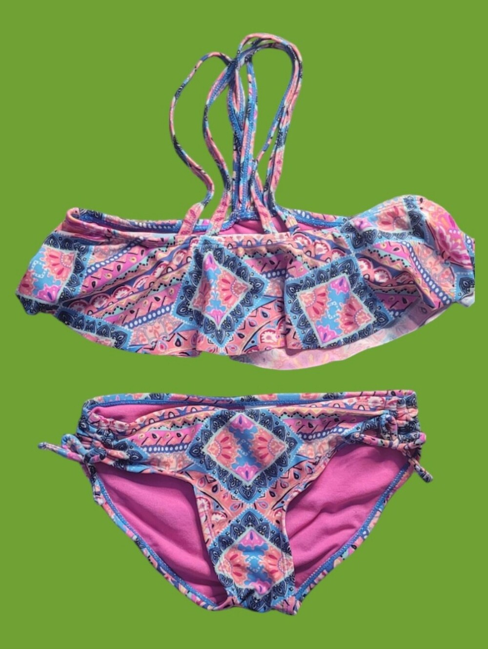 Malibu Dream Girl Girl's Geo-Boho Two-piece Swimsuit